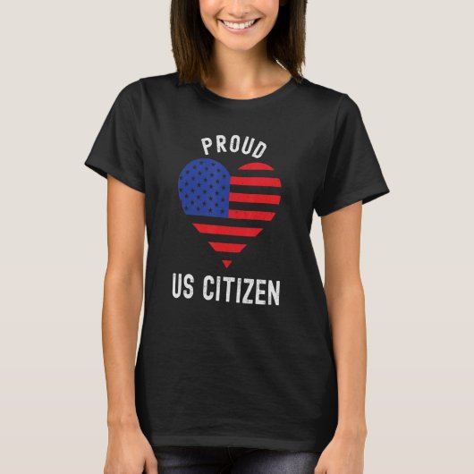 米国誇りを持った市民権アメリカ新しい市民権 Tシャツ (正面)