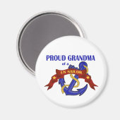 米国誇りを持った水夫のおばあちゃん マグネット (正面/裏面)