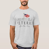 米国誇りを持った海洋退役軍人 Tシャツ (正面)