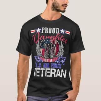 米国誇りを持った空軍退役軍人のヴィンテージ Tシャツ