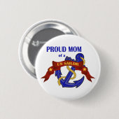 米国誇りを持った船員のお母さん 缶バッジ (正面&裏面)