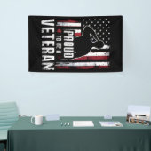 米国誇りを持った退役軍人退役軍人デーの退役軍人になる 横断幕 (トレードショー)