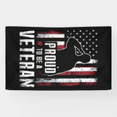 米国誇りを持った退役軍人退役軍人デーの退役軍人になる 横断幕 (横)