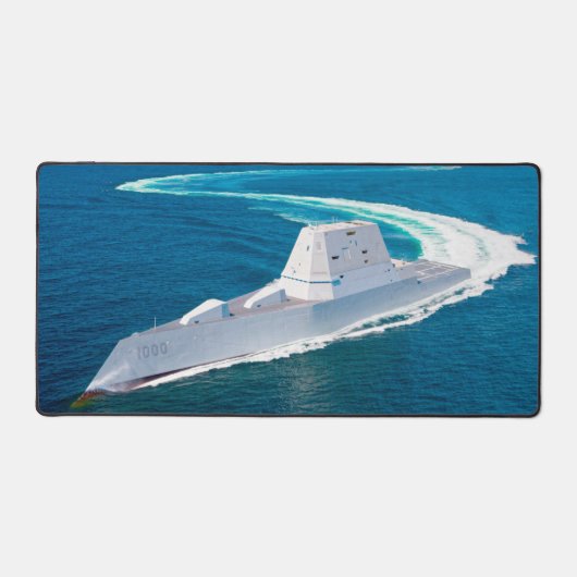 米国誘導ミサイル駆逐艦 – DDG-1000 デスクマット (正面)