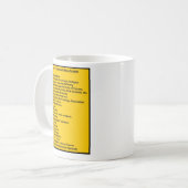 米国議会図書館カタログシステム:警告イエロー コーヒーマグカップ (正面左)