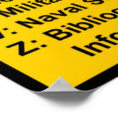 米国議会図書館カタログシステム：警告イエロー ポスター (角)