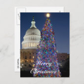 米国議会議事堂クリスマスツリー葉書 シーズンポストカード (正面/裏面)