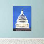 米国議会議事堂ドーム キャンバスプリント (インサイチュ (ウッドフロア))