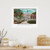 米国議会議事堂ヴィンテージポスター ポスター (キッチン)