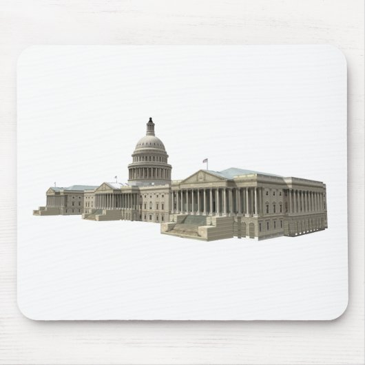 米国議会議事堂:ワシントンD.C. マウスパッド (正面)