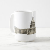 米国議会議事堂:ワシントンDC コーヒーマグカップ (正面左)