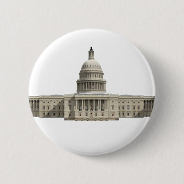 米国議会議事堂:ワシントンDC 缶バッジ