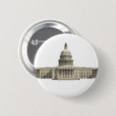 米国議会議事堂:ワシントンDC 缶バッジ (正面&裏面)