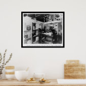 米国財務省ヴォールト内のキャッシュ・ルーム1912 ポスター (キッチン)