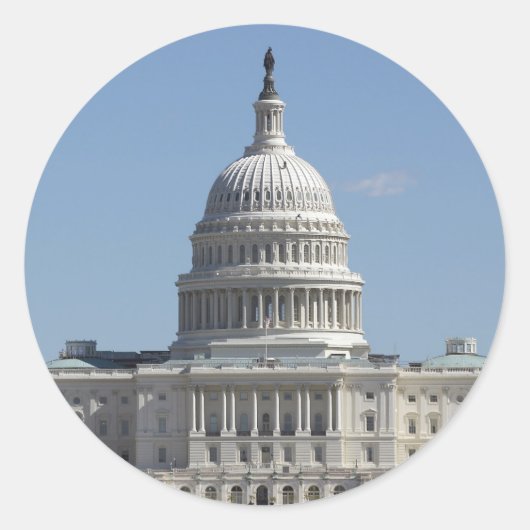米国資本ステッカー ラウンドシール (正面)