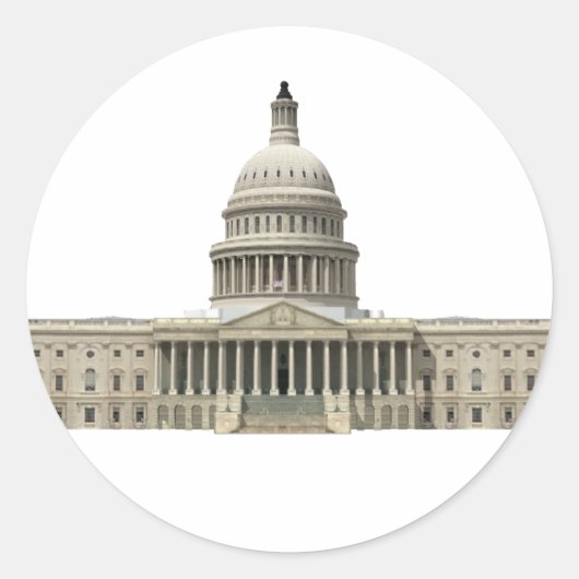 米国資本建物：ワシントンDC ラウンドシール (正面)