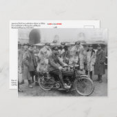 米国赤十字救急車の運転手 ポストカード (正面/裏面)