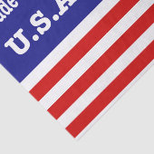 米国赤白と青のアメリカ国旗で作られる 薄葉紙 (詳細)