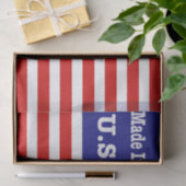 米国赤白と青のアメリカ国旗で作られる 薄葉紙 (ギフト)