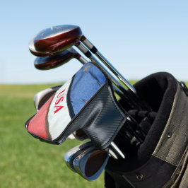 米国赤白青アメリカ国旗 ゴルフヘッドカバー