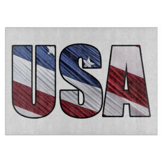 米国赤白・青米国愛国国旗 カッティングボード