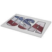 米国赤白・青米国愛国国旗 カッティングボード (角)