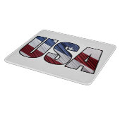 米国赤白・青米国愛国国旗 カッティングボード (角)