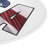 米国赤白・青米国愛国国旗 カッティングボード (角)