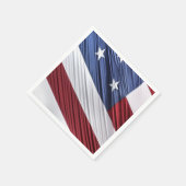 米国赤白・青米国愛国国旗 スタンダードカクテルナプキン (角)