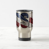 米国赤白・青米国愛国国旗 トラベルマグ (中央)