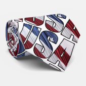 米国赤白・青米国愛国国旗 ネクタイ (ロール)