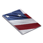 米国赤白・青米国愛国国旗 ノートブック (右側)