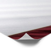 米国赤白・青米国愛国国旗 ポスター (角)