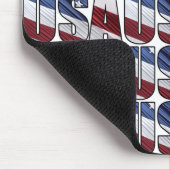 米国赤白・青米国愛国国旗 マウスパッド (コーナー)