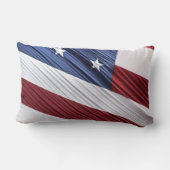 米国赤白・青米国愛国国旗 ランバークッション (裏面)