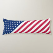 米国赤青ホワイトスターストライプズ国旗 ボディピロー (正面)