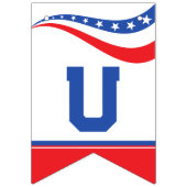 米国赤、白、青 バンティングフラッグ (第1の旗)