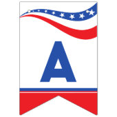 米国赤、白、青 バンティングフラッグ (第3の旗)