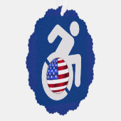米国身体障害者 オーナメントカード (右)