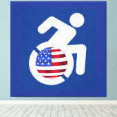 米国身体障害者 キャンバスプリント (インサイチュ (ウッドフロア))