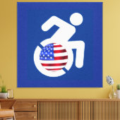 米国身体障害者 キャンバスプリント (インサイチュ (リビング))