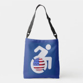 米国身体障害者 クロスボディバッグ (裏面)