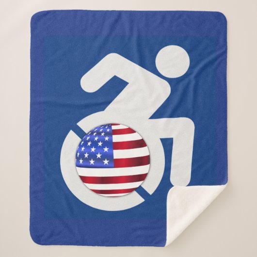 米国身体障害者 シェルパブランケット (正面)