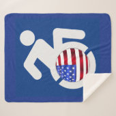 米国身体障害者 シェルパブランケット (正面(横))