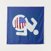 米国身体障害者 タペストリー (正面(横))