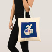 米国身体障害者 トートバッグ (正面(商品))