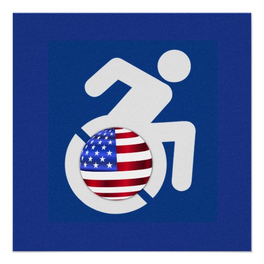 米国身体障害者 ポスター (正面)