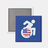 米国身体障害者 マグネット (正面/裏面)