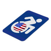 米国身体障害者 マグネット (左側)