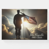 米国軍人に慰霊祭の礼を言う ゲストブック (正面)